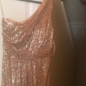 Revelry Starla Rose Gold Bridesmaid Dress
